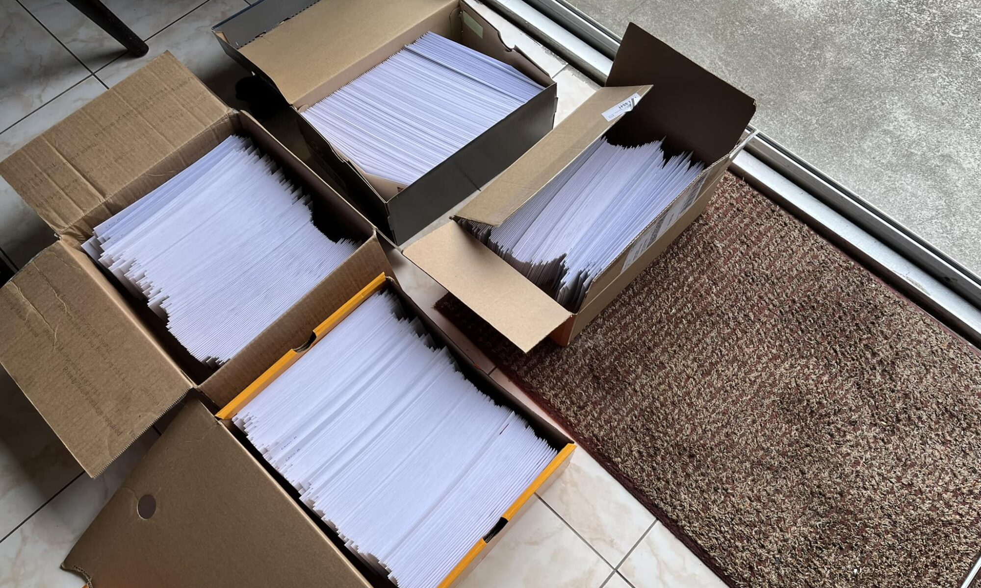 580 letters to voters.